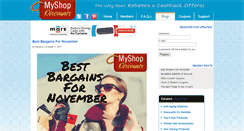 Desktop Screenshot of myshopdiscountsblog.com